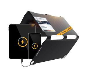 Sunnybag SUNBOOSTER 21 | Panneau solaire pliable de 21 watts | Chargeur solaire pour recharger le portable en route | Imperméable et léger | 2 sorties USB | Pour la randonnée, le camping, le plein air