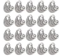 SUNNYCLUE 1 BOÎTE 100 Pièces Breloques Koala en Vrac Argent Koala Ours Charme Style Tibétain Alliage Vintage Koala Charmes Animaux pour la Fabrication de Bijoux Charms Fournitures Bricolage Artisanat