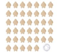 SUNNYCLUE 1 Boîte 40 Pcs Tortue Perles en Vrac Porcelaine Tortue Perle Charmes Sculpté Océan Animal Entretoise Perles Fil Élastique pour DIY Bijoux Faire Bracelets Colliers Artisanat Fournitures