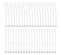 SUNNYCLUE 1 boîte 40pièces 2.5 cm 925Argent Sterling Épingles à Tête Plate en Épingles à Tête Plate pour la Fabrication de Bijoux à Bricoler Soi-Même Résultats de Boucles d'oreilles