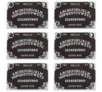 SUNNYCLUE 1 boîte de 10 breloques magiques en résine noire gothique Ouijas planche Planchette Message métaphysique Tarot Breloques pour la fabrication de bijoux Breloques DIY Boucles d'oreilles