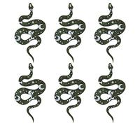 SUNNYCLUE 1 boîte de 12 breloques serpent en acrylique de style gothique boa en forme d'animal à dos plat, étoile, lune, cœur pour la fabrication de bijoux, breloques, colliers, boucles d'oreilles, porte-clés, fournitures de bricolage