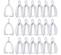 SUNNYCLUE 1 boîte de 120 pendentifs en Argent avec Pince à Pincer en Métal Fermoir en Vrac de 14mm en Laiton pour Pendentifs Breloques Fermoirs Connecteurs pour la Fabrication de Bijoux Colliers Boucl