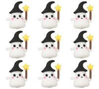 SUNNYCLUE 1 boîte de 20 capuchons de Stylo Mignons en Silicone Capuchons de Stylo de Dessin Animé de Fantôme D'Halloween Protecteurs de Crayon en Caoutchouc Souple pour la Protection de la Pointe du C