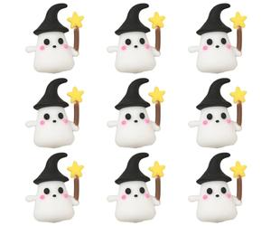 SUNNYCLUE 1 boîte de 20 capuchons de Stylo Mignons en Silicone Capuchons de Stylo de Dessin Animé de Fantôme D'Halloween Protecteurs de Crayon en Caoutchouc Souple pour la Protection de la Pointe du C