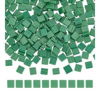 SUNNYCLUE 1 boîte de 240 perles à Deux Trous en Vrac Perles Tila en Verre Vert Opaque 5x5 mm Pleine Taille Rectangle Carré Perle de Rocaille Japonaise Perles à 2 trous pour la Fabrication de Bijoux Br