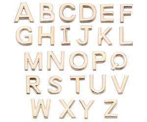 SUNNYCLUE 1 boîte de 26 véritables Perles D'Espacement Plaquées Or 18 carats avec Lettres de L'Alphabet AZ et Lettres Majuscules en Laiton pour la Fabrication de Bijoux, Assortiments de Perles, Loisir