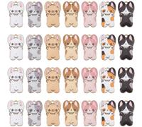 SUNNYCLUE 1 boîte de 28 breloques en Émail pour Chien de 7 couleurs Breloques pour Chiots en Vrac Assortiment de Métal Doré Placage Sur Support Carton Animaux Chiens Breloques Pendantes pour la Fabric