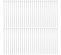 SUNNYCLUE 1 boîte de 600 épingles de Boucle D'Oreille Épingles Plates 304 épingles à Tête Plate en Acier Inoxydable Épingles Droites de 40 mm Épingles à Bijoux Épingles à Tête Plates pour la Fabricati
