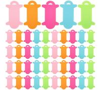 SUNNYCLUE 100 Bobine de Fil à Broder en Plastique Coloré Enrouleur Plat Outils D'Organisation Lignes de Ruban Bobines de Couture pour Point de Croix Crochet Aiguille Fournitures de Bricolage