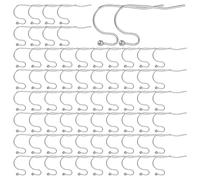 SUNNYCLUE 1Boîte 160pièces Français Boucle D'Oreille Crochet Français Boucle D'Oreille Crochets Argent 316 boucles D'Oreilles en Acier Inoxydable Crochets Fils D'Oreille Crochet de Poisson Fils D'Orei