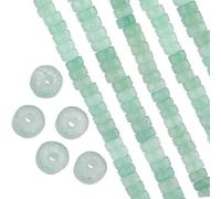 SUNNYCLUE 320 Perles de Pierre Précieuses en Forme de Disque, 4 mm, Guérison Énergétique, Aventurine Verte, Rondes