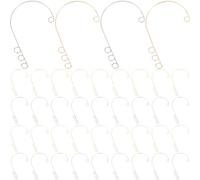 SUNNYCLUE 40 pièce de Boucles D'Oreilles Non Percées, Manchettes D'Oreilles, Or Argent, 316 composants de Boucles D'Oreilles en Acier Inoxydable Chirurgical avec 4 boucles pour Fermoirs de Boucles D'O