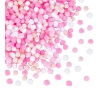 SUNNYCLUE 400 pièce de Petits Pompons Roses en Vrac pour la Saint Valentin Mini Pompon de 10mm Boule Ronde et Moelleuse en Forme de Chat Ou de Chaton Pompons Globuleux pour Bricolage Artisanat Guirla