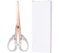 SUNNYCLUE 6.18 Inch Ciseaux à poignées en acrylique Ciseaux en acier inoxydable Ciseaux à papier Ciseaux pour étudiants Ciseaux à bouts ronds Ciseaux en acier inoxydable à poignées en acrylique Ciseau