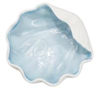 SUNNYCLUE Plateau à Bijoux en Céramique en Forme de Coquillage Joli Présentoir pour Bijoux Boucles d'oreilles Montres Anniversaire Mariage Fête D'Été Décoration de Commode Cadeaux