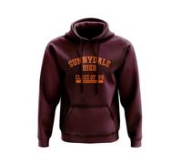SUNNYDALE High Class Of '99 College Pull à capuche Motif Buffy The Vampire Slayer Anniversary, Rouge, M