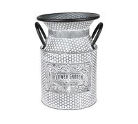 SUNNYDAYS GARDEN & METAL "BLOOM" POT A LAIT EN METAL AVEC POIGNEES D18CMXH26CM