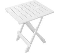 vidaXL Table pliante FORNOR 10043 Adige blanche 43 x 45 x 50 cm