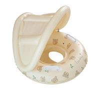 SunnyFloat Ring | PBV 55 x 52 cm Inflatable Swim Seat With Removable Canopy Sunshade Thickened Support For 3-48 Months | Pool Beach Bathtub Outdoor Vacation Travel Water Play Safety