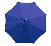 Sunnyglade Auvent de rechange pour parasol de terrasse de 2,7 m avec 8 baleines - Bleu marine