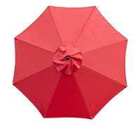 Sunnyglade Auvent de rechange pour parasol de terrasse de 2,7 m (rouge)