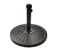 Sunnyglade Base de Parasol Ronde Robuste pour terrasse, extérieur, 45,7 cm, 13,7 kg - Bronze