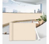 Sunnylaxx 70x600cm Brise Vue Balcon Khaki avec Colliers De Serrage