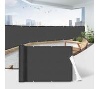 Sunnylaxx 85x500cm Brise Vue Balcon Anthracite avec Colliers De Serrage