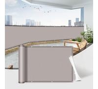 Sunnylaxx 85x500cm Brise Vue Balcon Taupe avec Colliers De Serrage