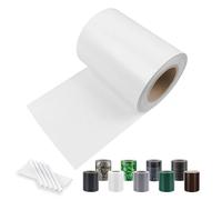 Sunnylaxx PVC Canisse Brise-Vue pour Jardin Doubles, 450g/m² 35m x 19cm Blanc, avec 20 Clips de Fixation, Brise Vue barreaux, occultant, Balcon