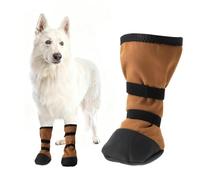 Sunnymove Lot de 2 bottes de convalescence antidérapantes pour patte de chien blessée - Chaussures respirantes et douces pour soins des plaies - Pour la marche en plein air (taille M, kaki)