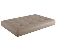 sunnypillow Coussin Assise pour Palette Matelas Extérieur - Siège 120 x 80 x 15 cm - Confortable Coussins pour Canapé Jardin, Salon, Terrasse, Balcon - Beige