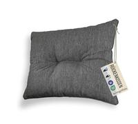 sunnypillow Coussin de Jardin pour Chaise Fauteuil Rotin | Anti UV - Intérieur/Extérieur | Dossier - Coussin idéal pour Balcon, Terrasse 50 x 40 x 12 cm - Anthracyt