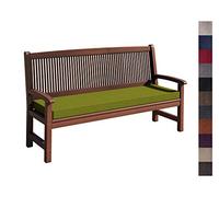 sunnypillow Coussin pour Banc de Jardin 150 x 30 x 5 cm plusieures Tailles et Couleurs à Choisir Assise Confortable pour Banc de terrasse/Balcon/Banquette/Galette de Chaise Vert Limone