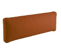 sunnypillow Grand Coussin Dossier pour Canapé Palette Euro Intérieur/Extérieur Appui - 120 x 40 x 20/10cm - plusieures Tailles et Couleurs à Choisir Coussin Matelas en Mousse - Orange