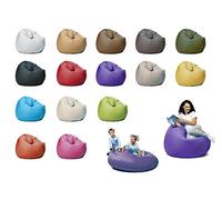 sunnypillow Pouf Poire 125cm diamètre avec 260 L Billes de polystyrène intérieure extérieur Fauteuil avec Rembourrage Perles EPS Violett
