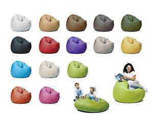 sunnypillow Pouf Poire 145cm diamètre avec 300 L Billes de polystyrène intérieure extérieur Fauteuil avec Rembourrage Perles EPS Vert