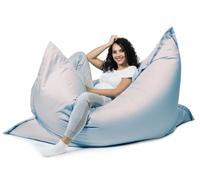 sunnypillow Pouf Poire rectangulaire 100 x 150cm avec Billes de polystyrène intérieure extérieur Fauteuil poir avec Rembourrage Perles EPS Housse Amovible