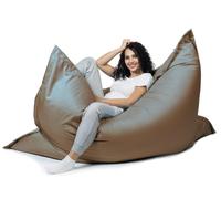 sunnypillow Pouf Poire rectangulaire 100 x 150cm avec Billes de polystyrène intérieure extérieur Fauteuil poir avec Rembourrage Perles EPS Housse Amovible