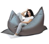 sunnypillow Pouf Poire rectangulaire 100 x 150cm avec Billes de polystyrène intérieure extérieur Fauteuil poir avec Rembourrage Perles EPS Housse Amovible