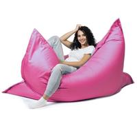 sunnypillow Pouf Poire rectangulaire 180 x 145cm avec Billes de polystyrène intérieure extérieur Fauteuil poir avec Rembourrage Perles EPS Housse Amovible