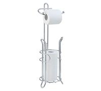 SunnyPoint Support de Rangement pour Rouleaux de Papier Toilette avec réserve, la Zone de réserve a Assez d'espace pour Stocker des Rouleaux méga ; Finition chromée
