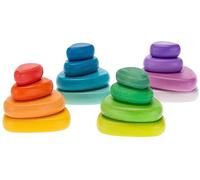 Sunnysue 400-29 Pierres de rivière Arc-en-Ciel, 16 pièces, Multicolores