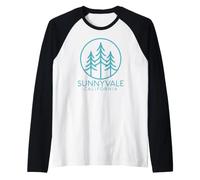 Sunnyvale California Retro Silicon Valley Tech Northern 408 Manche Raglan
