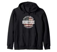 Sunnyvale Californie Drapeau américain Vintage Sweat à Capuche