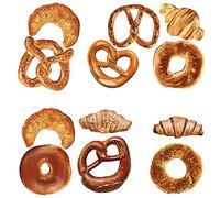 Sunnywall Sticker mural pour cuisine Motif bretzel 12 motifs