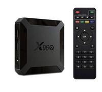 SUNNZO TV BOX Android 10.0 X96Q TV Box H616 Quad Core 1 Go RAM 8 Go Rom 4K Wifi 2.4 Ghz + 100 M LAN H.265 Mini Smart TV Box Lect110