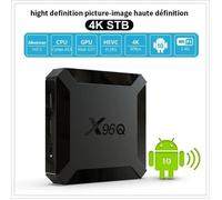 SUNNZO X96Q 2Go + 16Go Android 10.0 Smart TV Box, Chipset H313 Quad-Core A53 64 Bits, H265 4K 60FPS, HDR, Netflix, 4K 60fps
