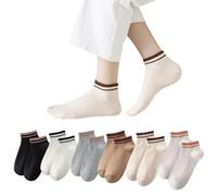Sunolkie Lot de 6 paires de chaussettes de sport respirantes pour femme pour le travail et les loisirs 35-38